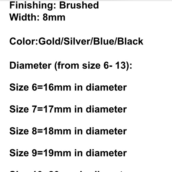 Men Women Wedding Steel Band Engagement Ring. - Picture 6 of 6